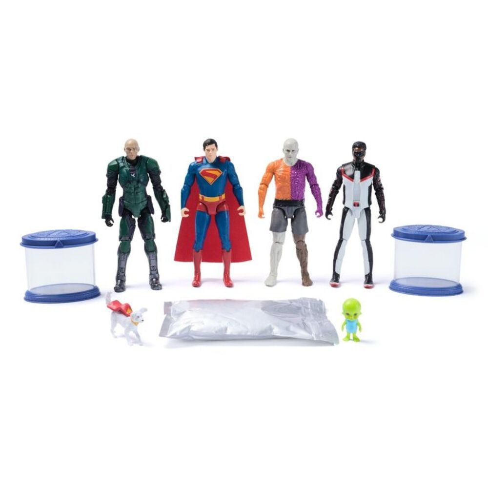 Superman - DC Comics Superman TRGX Action Figure Set 6" - 4pk Blue - Picture 4 of 4